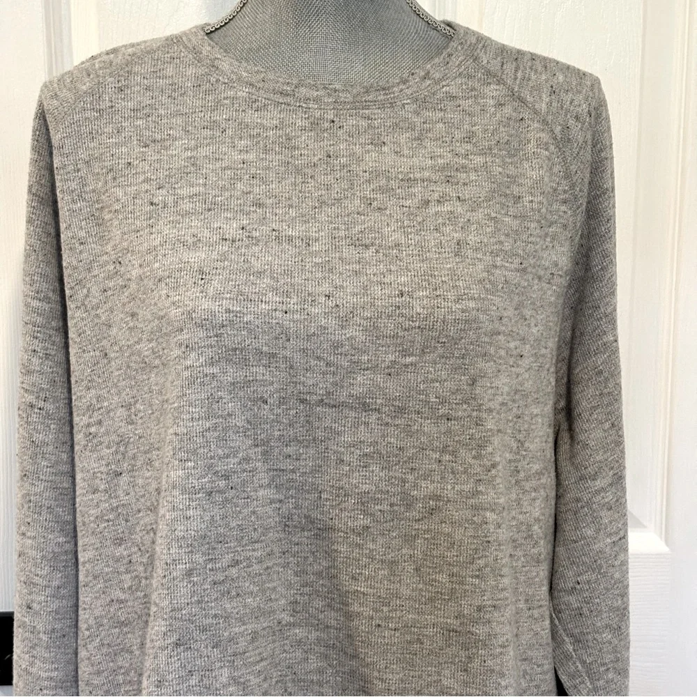 BANANA REPUBLIC Men’s Cotton Blend Sweater Heather Gray Crewneck Sweatshirt XXL‎